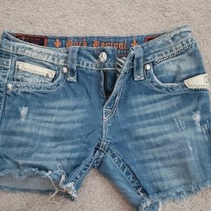 Rock Revival Jean Shorts Size 28